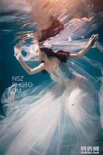人鱼婚纱照片,婚纱摄影中的海洋童话